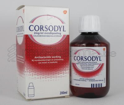 CORSODYL 200 ML MONDSPOELING  (geneesmiddel)