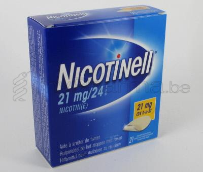 NICOTINELL TTS  21 MG 21 PLEISTERS  (geneesmiddel)