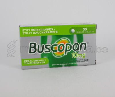 BUSCOPAN 10 MG 50 TABL (geneesmiddel)