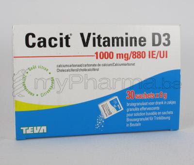 CACIT VITAMINE D3 1000/880 30 ZAKJES (geneesmiddel)